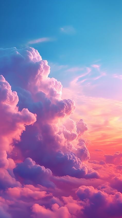 Night Sky Aesthetic Wallpaper Iphone, Sky Color Aesthetic, Gradient Wallpaper Iphone, Wallpaper Iphone Dark, Cloud Landscape, Dreamy Clouds, Pretty Clouds, Gradient Wallpaper, Clouds Aesthetic