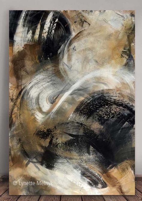 "Language Disguises Thought" is 24"x36" and wonderful for contemporary and transitional room decor or office interior. Luxurious swirls of metallic gold and bronze, with white and black acrylic painting in this modern abstract art on canvas. See my website for this painting and more. • painting by Lynette Melnyk #luxuryinterior #luxury #wallart Modern Abstract Painting Diy, Beginners Canvas Painting, Abstract Canvas Art Acrylics, Canvas Painting For Beginners, Gold Abstract Painting, Gold Art Painting, Modern Art Paintings Abstract, Painting For Beginners, Contemporary Abstract Painting