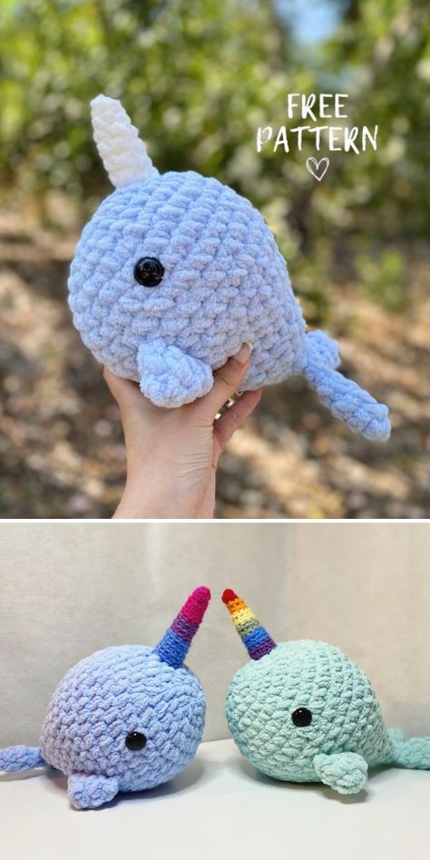 Cute Free Pattern Crochet, Unique Crochet Stuffed Animals, Cool Crochet Patterns Blanket, Free Cute Crochet Amigurumi Patterns, Fluffy Crochet Amigurumi, Crochet Animals With Chunky Yarn, Cute Easy Free Crochet Patterns, Chunky Yarn Animal Crochet Pattern, Agurami Free Pattern