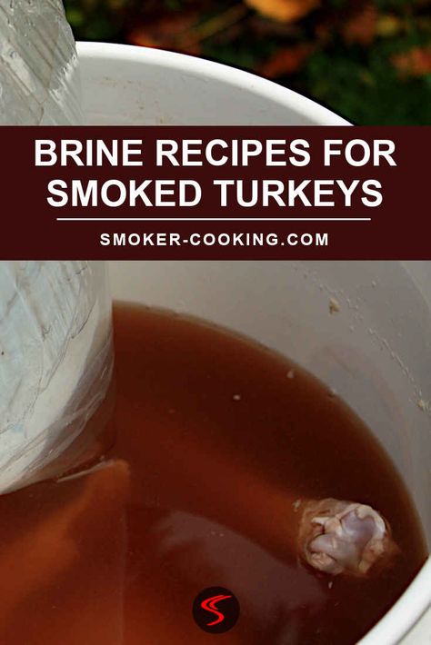 You'll enjoy great tasting, juicy turkey when you first brine the bird. With these five turkey brine recipes you have options, from basic to bold! Smoked Turkey Brine Recipes Best, Spicy Turkey Brine, Brine Recipes For Turkey, Smoked Turkey Brine Recipes, Brine For Turkey Recipes, Turkey Brine For Smoked Turkey, Smoked Turkey Recipes Brine, Turkey Brine Recipes Easy, Turkey Brines