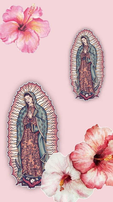 Mexican Catholic Art, Mother Mary Wallpaper, Guadalupe Wallpaper, Mexico Wallpaper, Pretty Wallpaper Ipad, Virgin Mary Art, Latino Art, Mexican Culture Art, Cholo Art