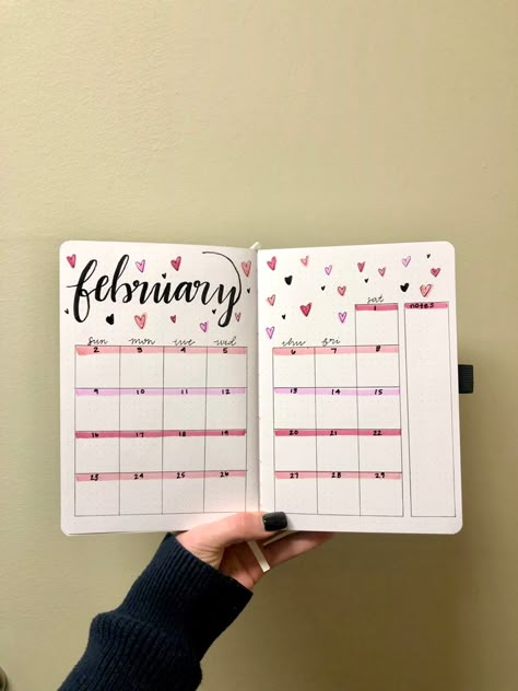 Journal Themes February, February 2024 Journal, Bojo Journal Ideas February, February Weekly Planner, February Calendar Whiteboard, February Calendar Doodles, February Bujo Calendar, Jornal Idea February, February Planner Layout