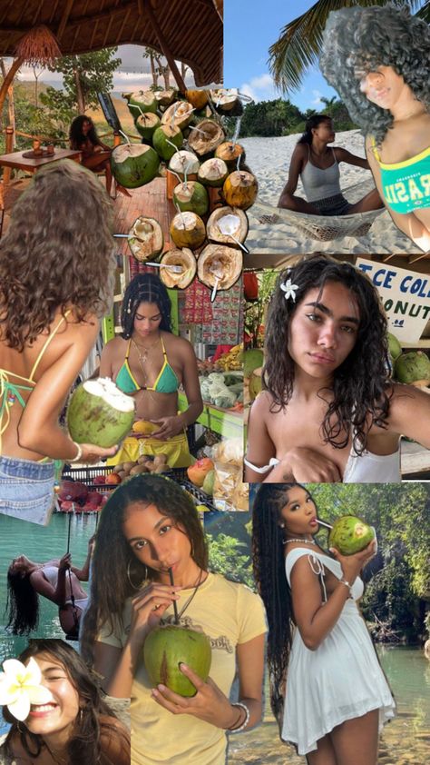 Island vibes, island girl aesthetic, island aesthetic black women, coconut aesthetic Island Girl Aesthetic, Coconut Aesthetic, Aesthetic Island, Island Gyal, Island Aesthetic, Coconut Girl Aesthetic, Island Party, Neo Soul, Coconut Girl