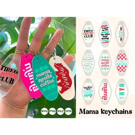 azdigitaldesigns - Etsy Belgium Motel Keychain Svg, Mama Bear Svg, Mama Keychain, Keychain Designs, Keychain Svg, Diy Stencils, Motel Keychain, Keychain Ideas, Bear Svg