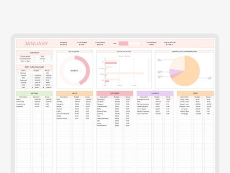 bill tracker template budget spreadsheet Budget Tracker Spreadsheet, Personal Finance Tracker, Budgeting Google Sheets, Goodnotes Finance Template Free, Financial Planning Templates, Budgeting Finances Template, Finance Girly, Money Tracker Template, Monthly Spending Tracker