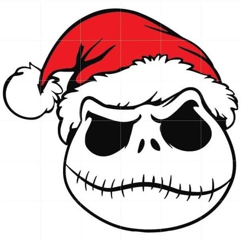 Jack Skellington Drawing, Christmas Svg Free, Svg Free Files For Cricut, Jack Skellington Santa, Nightmare Before Christmas Characters, Nightmare Before Christmas Drawings, Nightmare Before Christmas Tattoo, Christmas Window Painting, Disney Christmas Decorations