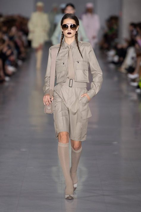 #MFW: MAX MARA Spring Summer 2020 Collection Safari Moodboard, Female Agent, Knit Dresses, Fashionable Snow Boots, Dope Fashion, Fashion Weeks, Military Inspired, Tailored Suits, Military Style