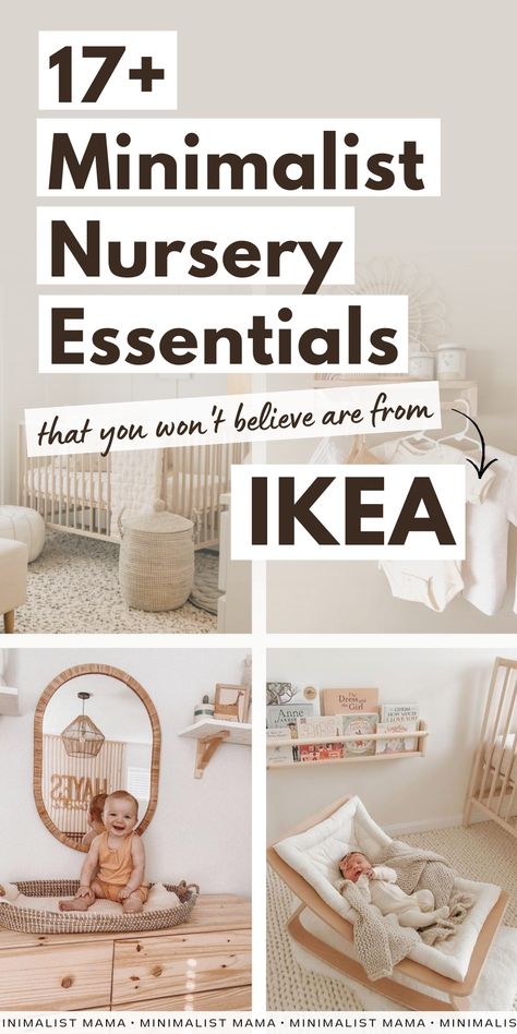 Baby Room Must Haves, Ikea Nursery Shelves, Baby Nursery Essentials, Small Girl Nursery Ideas, Baby Small Room Ideas, Baby Must Haves 2023, Ikea Hacks Nursery, Baby Nursery Must Haves, Ikea Crib Nursery