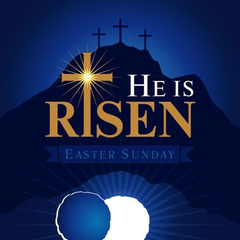 Easter Sunday: Today is a Day For Celebration! - Virgo Philosophy® Easter Sunday Images, Happy Resurrection Sunday, Tomb Stone, Happy Easter Sunday, He Is Risen Easter, Woord Van God, Sunday Images, Easter Door Decor, Resurrection Day