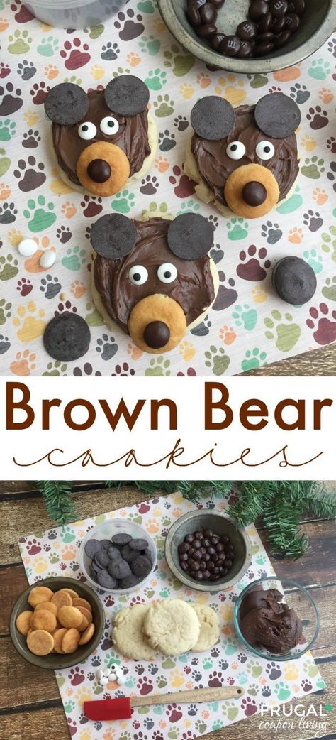 Okay, honestly, how adorable are these Brown Bear Cookies? They are so quick and easy and are loved by any child in this food craft for kids. Grab the recipe and ingredients on Frugal Coupon Living. Brown Bear Cookies, Kids Food Crafts, Culinary Tips, Food Art For Kids, Edible Crafts, Cooking Club, Bear Cookies, Chocolate Candy Melts, Food Projects