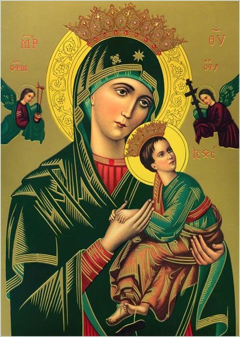 Mother Of Perpetual Help Image, Life Prayers, Prayer For Financial Help, Mother Of Perpetual Help, Catholic Saints Prayers, Prayers Of The Saints, Mary Jesus Mother, Spiritual Religion, St Maria