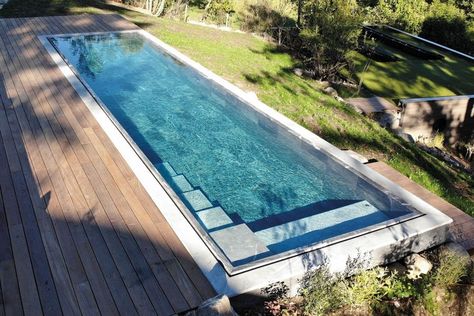 Pool designs & pool models - Delfin Wellness Kleiner Pool Design, Mini Pool, Small Gardens, Pool Designs, Outdoor Pool, Pool, Models, Collage, Pins