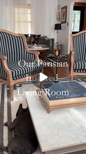 La Vie On Grand | Noelani Meirowsky on Instagram: "Our Parisian inspired living room full of pieces we’ve brought back from Paris over the years. We may not be in Paris all the time, but this is one way to feel like we are. 

Elements to add for your own Parisian inspired room:
Gilded Mirrors
French Art 
Coffee Table Books 
Candles 
Flea Market Finds 
Other Treasures 

Click the link in bio to see how to create your own Parisian inspired living room and pieces you can add.

Be sure to follow for more French inspired lifestyle and decor tips. 

#frenchlifestyle #frenchchic #aesthetic #aestheticvibes #aestheticdesign #stylishlife #parisianliving #bonjourmadame #aestheticlife #aesthetichome #frenchinspired" Parisian Inspired Living Room, Gilded Mirrors, Paris Apartment Interiors, Parisian Living Room, Art Coffee Table, Gilded Mirror, French Lifestyle, Art Coffee, Paris Apartments