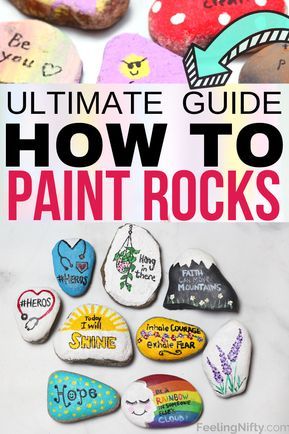 How To Paint Rocks, Inspirational Rocks, Stones Garden, Rock Painting Tutorial, Paint Rocks, Stone Art Painting, Painted Rocks Kids, Rock Painting Ideas, Painted Rocks Craft