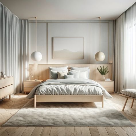 Looking to transform your bedroom with a touch of modern elegance? Check out these 15 stunning ideas for modern and minimalist bedroom furniture that are sure to elevate your space. From sleek platform beds to minimalist dressers and nightstands, these designs embody simplicity and sophistication. Fall in love with the clean lines, neutral color palettes, and sleek finishes that create a calming and contemporary atmosphere. Discover the perfect pieces to create your dream bedroom retreat! Dressers And Nightstands, Dresser Minimalist, Minimalist Bedroom Furniture, Organic Modern Style, Bedroom Furniture Ideas, Modern Minimalist Bedroom, Scandinavian Bedroom, Teenager's Room, Interior Bedroom