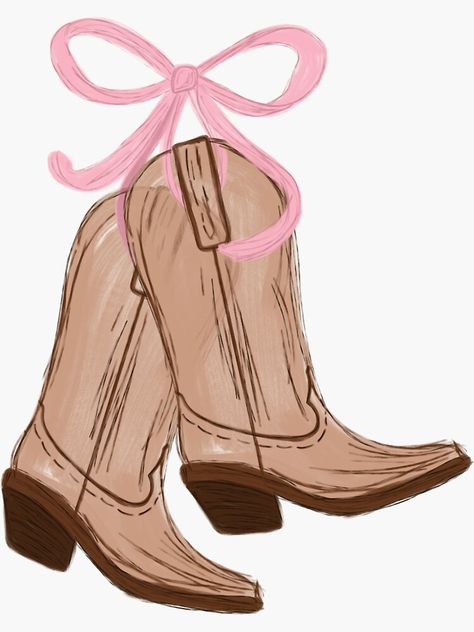 Cartoon Cowgirl Boots, Cowgirl Boots Clipart, Cowboy Boots Clipart, Cowboy Boots Sticker, Cowgirl Boots Picture, Cowgirl Drawings, Cowgirl Boots Art, Horse Cutout, Coquette Cowgirl