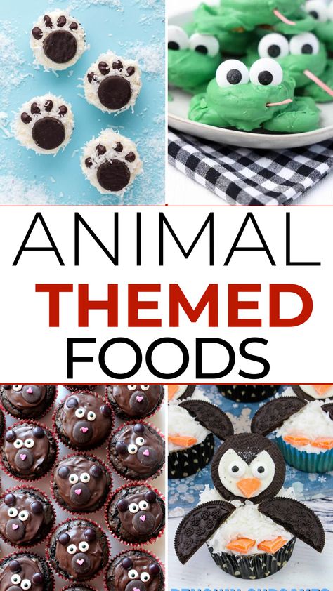 Whether it’s for an animal party or a trip to the zoo, animal-themed food is always great fun. There’s just something about turning familiar foods into cute animals that people will go nuts over. These 16 adorable animal-themed foods are certain to charm party guests and animal lovers alike. Animal Party Snack Ideas, Animal Shaped Appetizers, Food Themed Parties, Snacks That Look Like Animals, Zoo Theme Food Party Snacks, Zoo Animal Desserts, Animal Snacks For Kids To Make, Animals Made Out Of Food, Wolf Themed Snacks