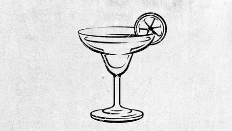 Fine Line Margarita Glass Tattoo, Margarita Tattoo Design, Drink Tattoo Cocktails, Margarita Tattoo Drinks, Madrid Tattoo Ideas, Margarita Glass Tattoo, Cocktail Glass Tattoo, Cocktail Tattoo, Panda Bear Tattoos