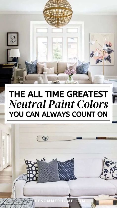 Discover the best Paint Color ideas for Home Painting that will elevate your Neutral Home Decor. Whether you're looking to refresh your living room, bedroom, or kitchen, these neutral hues will add warmth and sophistication to any space without overwhelming your decor. Soft Focus Behr Paint Living Room, Best Neutral Color For Whole House, Neutral Wall Color Behr, Best Neutral Paint Colors For North Facing Rooms, Light Living Room Paint Colors, Neutral Living Room Wall Color, Warm Neutral Paint Colors Living Room, Paint Color Ideas For Home, Small Living Room Paint Ideas