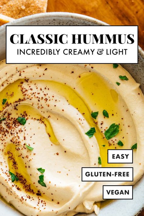 Make CREAMY, dreamy, LIGHT and fluffy hummus with this easy recipe! The best hummus you’ve every had is only 30 minutes away! #besthummus #hummusrecipe #homemadehummus #creamyhummus #cookieandlate The Best Hummus, Best Hummus Recipe, Best Hummus, Classic Hummus, Hummus Recipe Homemade, Meal Prep Plans, Make Hummus, Homemade Hummus, Hummus Recipe