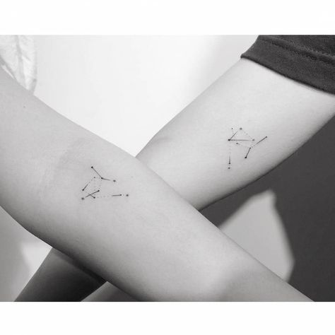 Aquarius + Libra✨ Libra And Aquarius Tattoo, Matching Tattoos Love, Matching Tattoos Best Friends, Friends Matching Tattoos, Tattoos Best Friends, Libra And Aquarius, Best Friends Matching, Tattoos For Best Friends, Tattoos Love