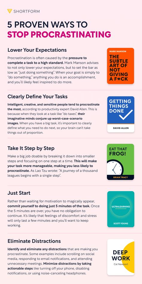 What are the best tips to stop procrastination? How do negative thoughts cause procrastination? Follow the link for 6 more tips to address procrastination. No More Procrastination, Study Procrastination, Procrastination Tips, How To Not Procrastinate Tips, Tips On Procrastination, Stop Procrastinating, Procrastination Motivation, Overcome Procrastination Tips, Tips To Avoid Procrastination