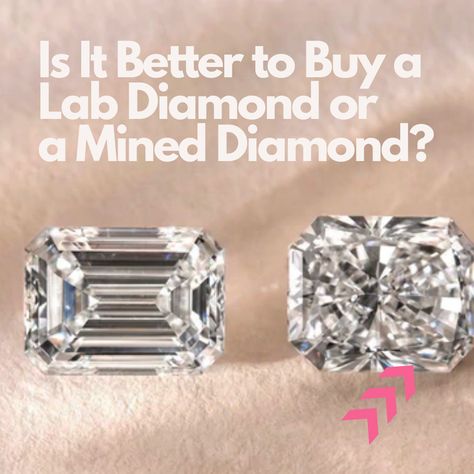 It seems suddenly everyone’s talking about lab-grown diamonds. So, what are they, how do they compare, and should you consider buying one? Well, here's the scoop. #diamonds #diamondring #finejewelry #jewels #labdiamonds #mineddiamonds Lab Vs Natural Diamond, Lab Diamonds Vs Real, Lab Grown Vs Natural Diamonds, Lab Grown Diamonds Vs Real Diamonds, Lab Created Engagement Rings, Diamond Meaning, Here's The Scoop, Diamonds Direct, Ring Inspo