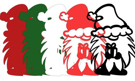 Free Christmas Gnome Svg, Free Layered Christmas Svg, Gnome Svg File Free, Christmas Svg Free, Danish Christmas, Free Svg Files For Cricut, Paper Carving, Gnome Svg, Yo Yos