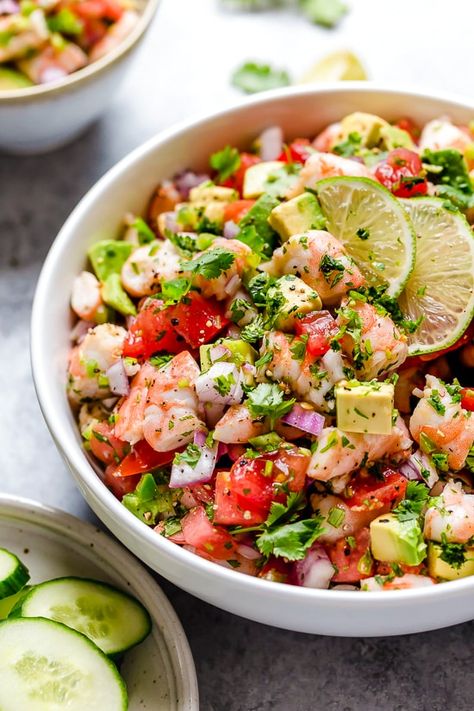 Shrimp And Avocado Salad, Avocado Shrimp, Shrimp And Avocado, Shrimp Avocado Salad, Shrimp Avocado, Lime Shrimp, Refreshing Salad, Shrimp Salad, How To Cook Shrimp