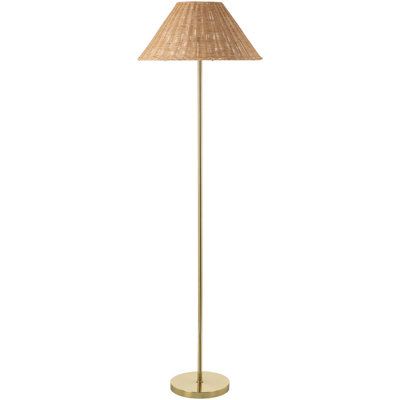 Introducing the Accent Floor Lamp, a delightful blend of Arts & Crafts Traditional style. This tall, 64 inches, statement piece is made entirely from metal, offering a sturdy and reliable addition to your interior d?cor. The highlight of this lamp is its captivating rattan shade which diffuses light beautifully to create an inviting atmosphere in any room. Caring for this elegant floor lamp is simple - just wipe clean with a dry cloth to keep it looking new and avoid using harsh cleaners which c Nursery Floor Lamp Ideas, Nursery Floor Lamp, Accent Floor, Elegant Floor Lamps, Rattan Shades, Coastal Vibes, Interior D, Desk Lamps, Diffused Light