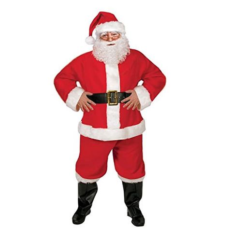 Santa Suit, adult size with jacket, trousers, belt, beard and hat Party Bags 2 Go http://www.amazon.co.uk/dp/B005KJ4XUO/ref=cm_sw_r_pi_dp_bc.uwb0D546G7 Santa Claus Dress, Star Fancy Dress, Mens Fancy Dress, Christmas Dress Up, Retro Headband, Xmas Outfit, Christmas Fancy Dress, Budget Party, Santa Claus Costume