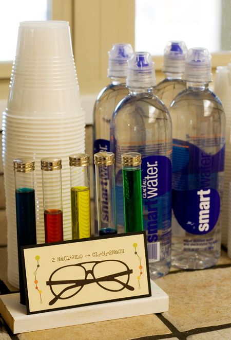 Nerd party ideas--smart water! Cute Nerd Birthday, Beauty And The Geek, Nerd Party, Geek Party, Science Party, 40th Birthday Party, Back To School Party, Cheap Oakley Sunglasses, Think Fast