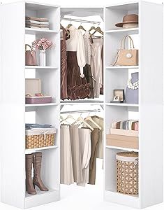 Corner Armoire, Corner Closet Organizer, Stacking Storage Boxes, Corner Closet, Clothes Rod, Corner Space, Closet Organizing Systems, Walk In Closets, Closet Organizer