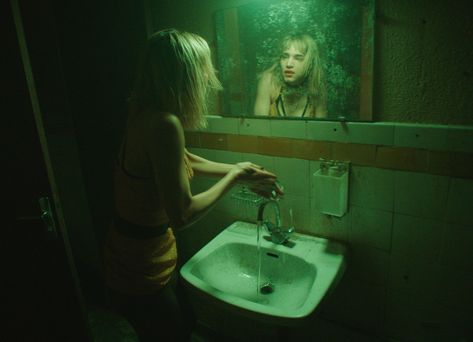 https://i-d.vice.com/en_uk/article/bj3nxz/this-new-film-is-basically-paris-is-burning-meets-the-shining Cinematography, Bathroom Mirror, A Woman, Lost, Mirror, Film, Photography