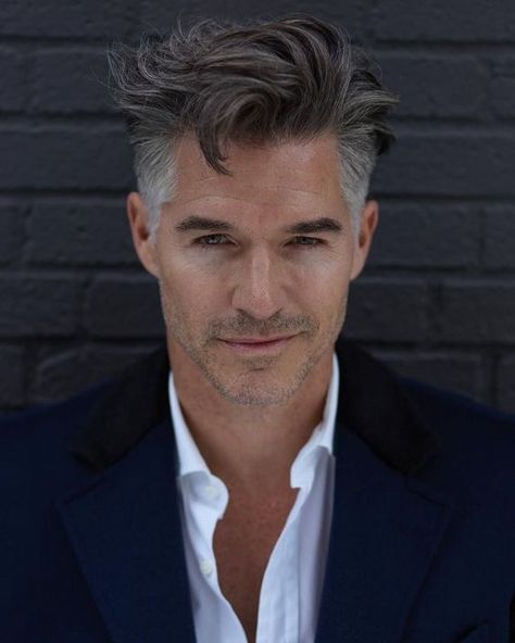 Best spring 2024 hairstyles for mature men 15 ideas Grey Hair Beard, Eric Rutherford, Older Men Haircuts, Older Mens Hairstyles, Stil Masculin, Grey Hair Men, Men Haircut Styles, Corte De Cabelo Masculino, 짧은 머리