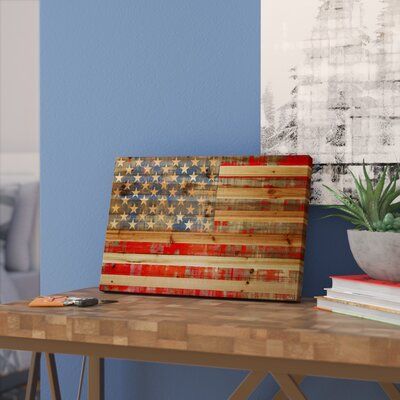 Americana Aesthetic, Wood Wall Art Decor, Print On Wood, Framed Oil Painting, Antique Maps, American Dream, Red White And Blue, Wood Print, Wood Wall Art