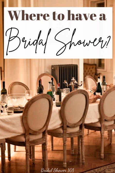 Wedding Shower Venue Ideas, Bridal Shower Venues Ideas, Bridal Shower Locations, Hosting A Bridal Shower At Home, Restaurant Bridal Shower Ideas, Bridal Shower Location Ideas, Bridal Shower At Restaurant, 2024 Bridal Shower Trends, Bridal Shower Venue Ideas