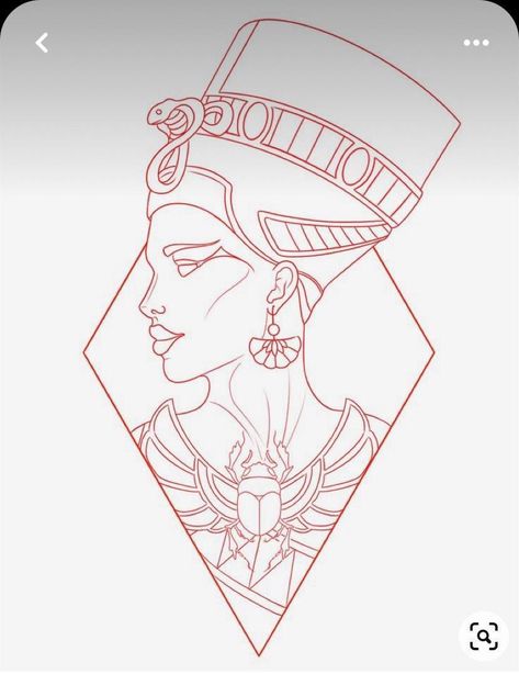 Egyptian Art Drawing, Nefertiti Tattoo, Egyptian Drawings, Illusion Tattoos, Optical Illusion Tattoos, Starověký Egypt, Egyptian Tattoo Sleeve, Egypt Tattoo, Future Room