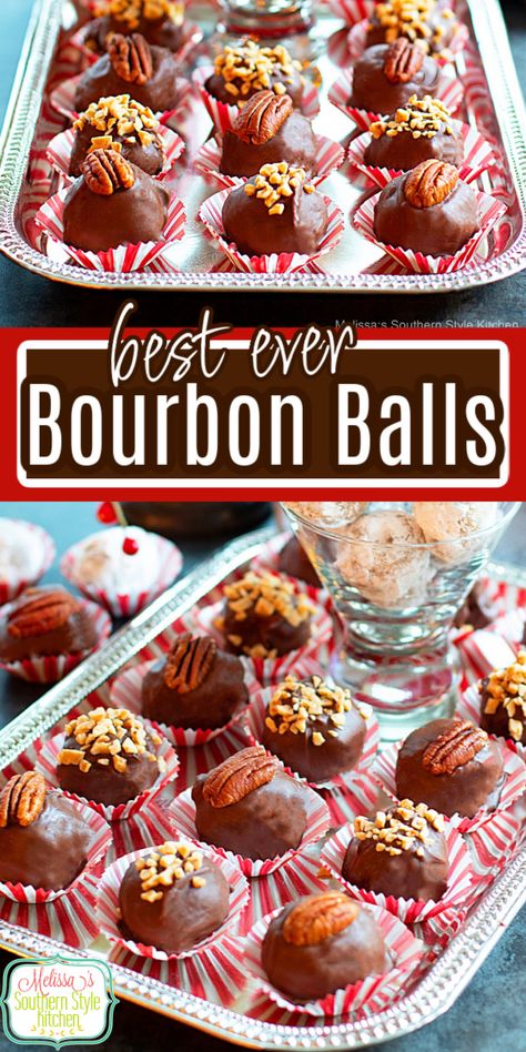 Bourbon Balls Bourbon Dessert Recipes Easy, Bourbon Cake Balls, Alcohol Balls Recipe, Boozy Cake Balls, Bourbon Candy Recipes, Bourbon Truffles Recipe, Bourbon Party Food, Boozy Balls Holidays, Cherry Rum Balls