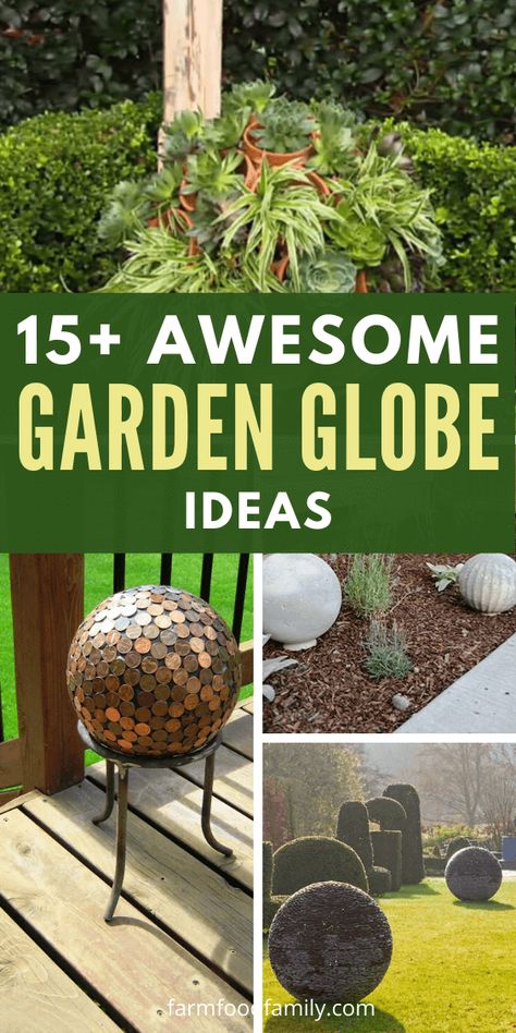 Do gazing balls attract birds? How do you make a mosaic globe garden? These questions that can be answered by awesome diy garden globes in this post. Mosaic Globe, Outdoor Window Decor, Globe Ideas, Gazing Globe, Gazing Balls, Garden Spheres, Garden Globes, Survival Garden, Garden Balls