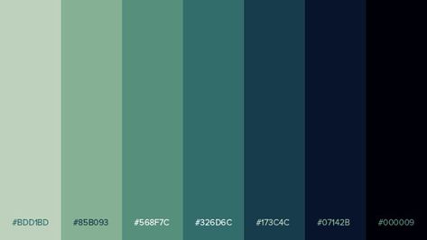 Xiao Color Palette Genshin, Dungeons And Dragons Color Palette, Flat Color Palette, Gradient Color Design, Hex Color, Color Design Inspiration, Desain Buklet, Cool Color Palette, Hex Color Palette