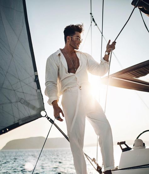 Yacht Photoshoot, Boat Photoshoot, Toni Mahfud, Yacht Week, Men Photography, The Perfect Guy, Photography Poses For Men, Nautical Fashion, Summer Outfits Men