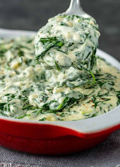 What To Serve With Hamburgers, Sides For Shrimp, What To Serve With Shrimp, Creamed Spinach Recipe Healthy, Steakhouse Creamed Spinach Recipe, Steakhouse Creamed Spinach, Sides For Burgers, Easy Spinach Recipes, Spinach Recipes Healthy