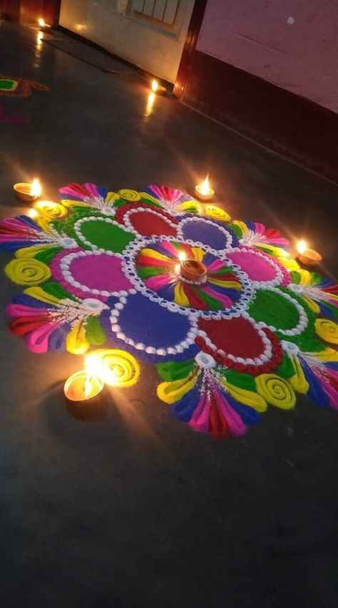 40+ Best Beautiful Designs of Rangoli for Diwali 2023 Diwali Rangoli Photography, Rangoli Instagram Story, Diwali Asthetic Pics, Rangoli Pics For Diwali, Diwali Rangoli Snap, Rangoli Snapchat Story, Rangoli Snap, Rangoli Pictures, Diwali Asthetic Picture