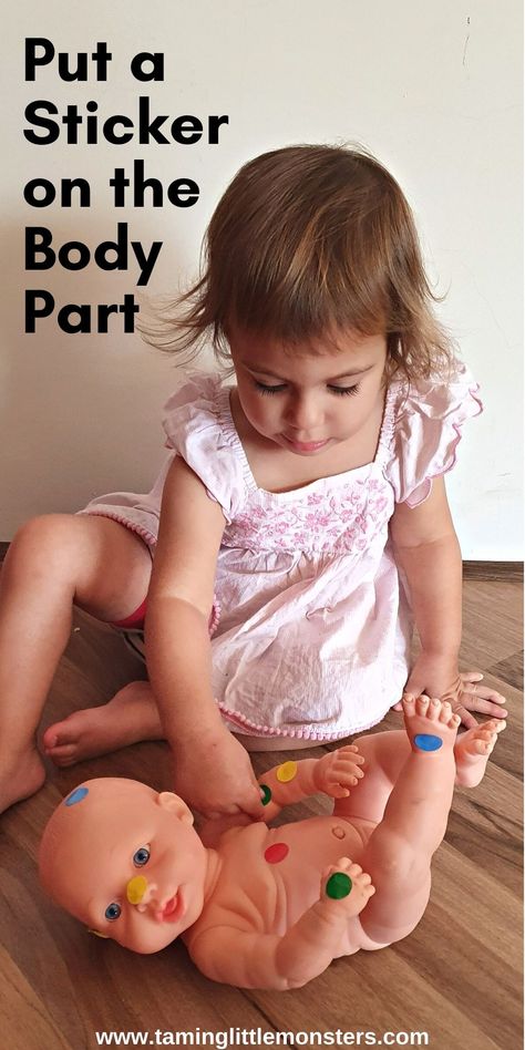 My Body Literacy Activities, My Body Fine Motor Activities Preschool, Body Activity Preschool, Learning Body Parts Toddlers, All About Me Cognitive Activities, My Body Theme Preschool Activities, Body Part Activity Preschool, Preschool Body Activities, Baby Doll Activities For Toddlers