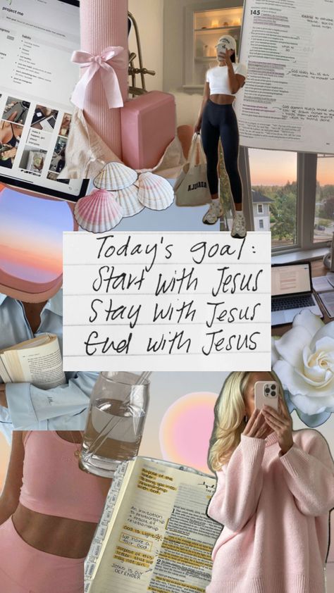 #collage #christian #thatgirl #visionboard #christianlifestyle #christiangirl #aesthetic Christian Vision Board, Bible Quotes Wallpaper, Christian Quotes God, Christian Girl, Vision Board Inspiration, Christian Bible Quotes, Bible Motivation, Christian Motivation, Jesus Is Life