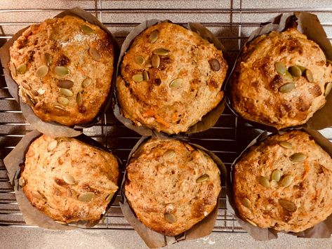 Carrot Protein Muffins, Carrot Muffin Recipe, Protein Muffin Recipes, Greek Yogurt Flavors, Carrot Bread, Jumbo Muffins, Carrot Cake Muffins, Carrot Muffins, Protein Muffins