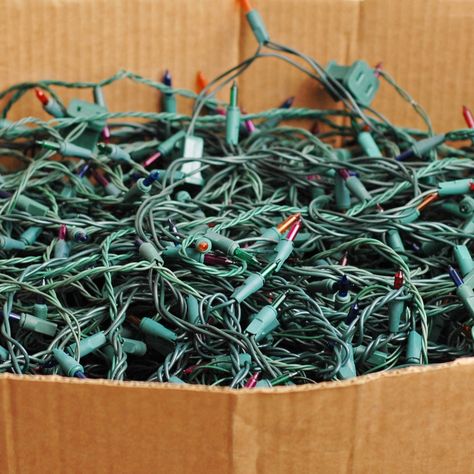 Best Way To Store Christmas Lights, Storing Christmas Lights, How To Store Christmas Lights, Christmas Light Storage Ideas, Diy Christmas Light Storage, Store Christmas Lights, Christmas Lights Storage, Christmas Light Storage, Garage Flooring Options