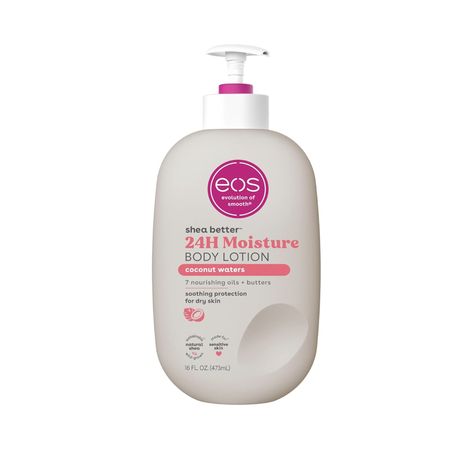 eos Shea Better Body Lotion- Coconut Waters, 24-Hour Moisture Skin Care, Lightweight & Non-Greasy, Made with Natural Shea, Vegan, 16 fl oz Eos Coconut Lotion, Eos Lotion Coconut, Eos Body Lotion, Eos Lotion, Lotion Coconut, Coconut Lotion, Better Body, Christmas 2024, Coconut Water