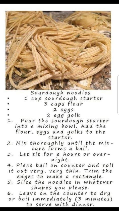 Sourdough Noodles, Everglades Seasoning, Sourdough Ideas, Recipe Using Sourdough Starter, Charles Boyle, Sourdough Bread Starter, Dough Starter, Sourdough Starter Discard Recipe, Bread Sourdough